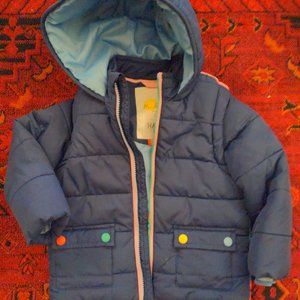 Mini Boden 2-3 Puffer Winter Coat